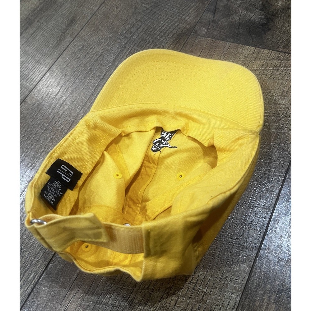 Gap Original Hula Dancer Embroidered Hat Cap Yellow Adjustable Y2k‎ Hawaii - Picture 8 of 8